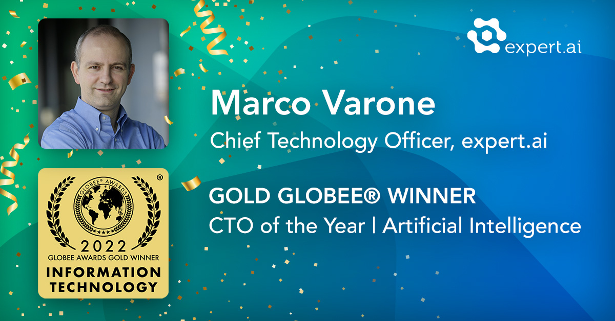 Expert.ai Wins Globee® in the 2022 Artificial Intelligence Information Technology World Awards®