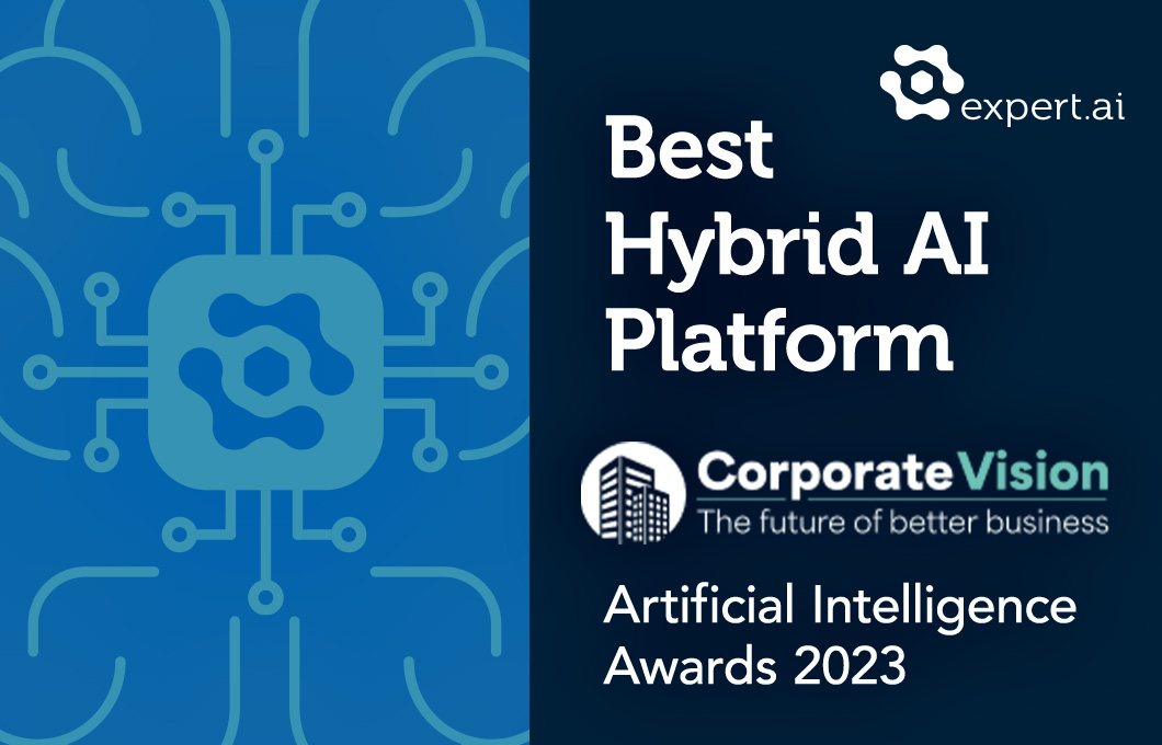 Expert.ai Named Winner in Artificial Intelligence Awards thanks to Its Hybrid AI Platform